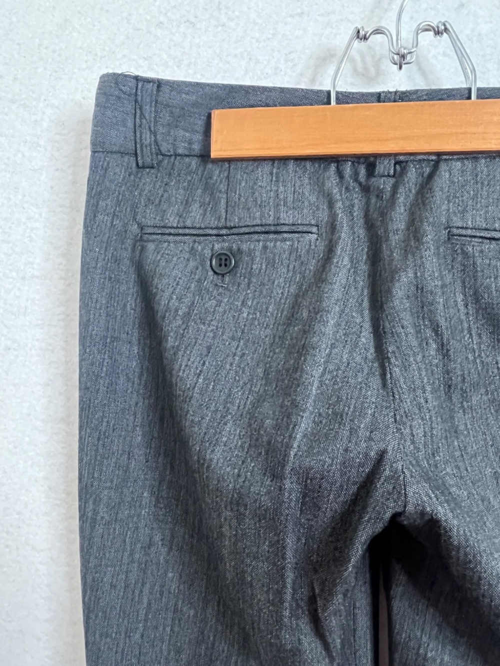 Theory Gray Wide Leg Dress Pants Trouser Size 14 - Picture 5 of 8